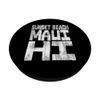 SUNSET BEACH MAUI OAHU HI - Chunk Block Palms PopSockets Swappable PopGrip