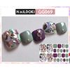 NAILDOKI 6 Types, No Damage Toenail Sticker, Nail Wrap, Nail Accessories, Real Nail Gel Stickers, Women's, Cute, Popular, Stylish, Advanced