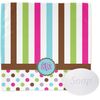 YouCustomizeIt Personalized Stripes & Dots Washcloth