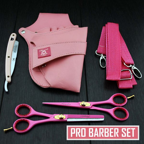 Professional Hairdressing Scissors Barber/Salon & Shears SET 6" with Pouch & RAZOR