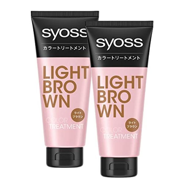 Syoss Color Treatment: Light Brown 2P + Bonus (Dye Gray Hair With Just 1 Time-saving) 6.3 oz (180 g) x 2