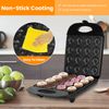 1400W Mini 16 Donut Maker Machine Kitchen Baking for Breakfast, Snacks, Desserts