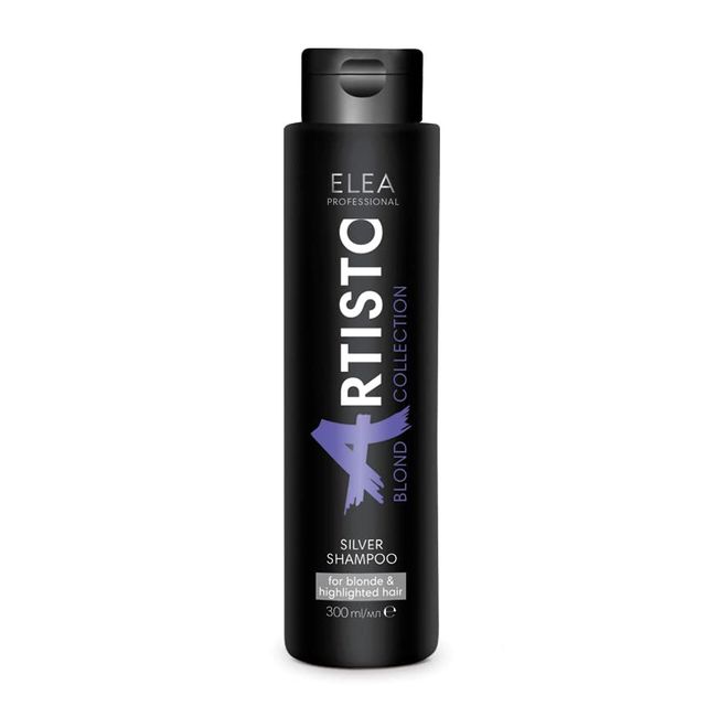 Shampoo für helles Haar zur Neutralisierung von Gelbtönen SILVER Elea Professional Artisto Blond Collection 300ml