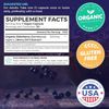 PureCo Organic Elderberry Capsules 10:1 Extract Equals 5,000mg Fresh Elder 30ct