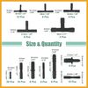 Partuto 113 Pcs Automotive Vacuum Hose Connector Assortment Kit Replacement