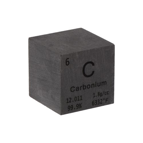 PATIKIL 1 Inch Carbon Cube Metal Element High Density Block Pure Periodic Magnesium Block for Element Collections Teacher Lab Scientific Experiment, 25.4 mm