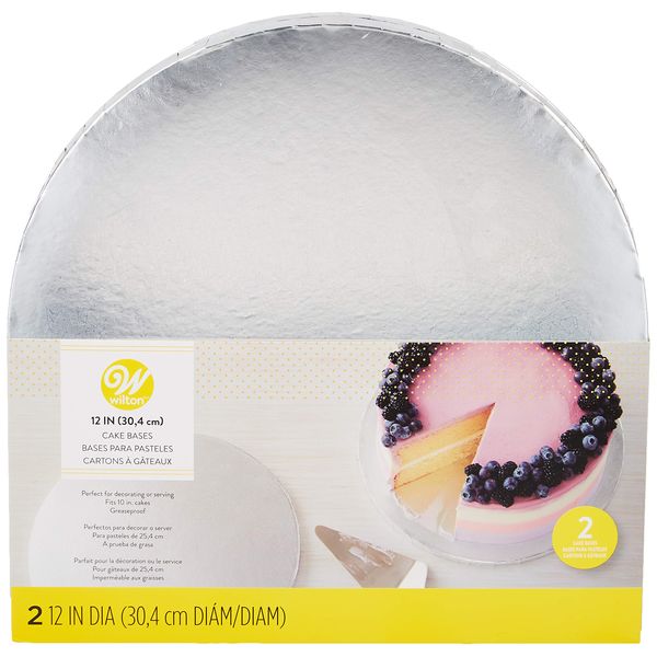 Wilton Silver Cake Bases, 12 Inch Round