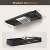 36 inch Kitchen Under Cabinet Range Hood 2 Speed 280CFM Vent w/LED Black