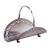 Dagan Wood Basket , Pewter