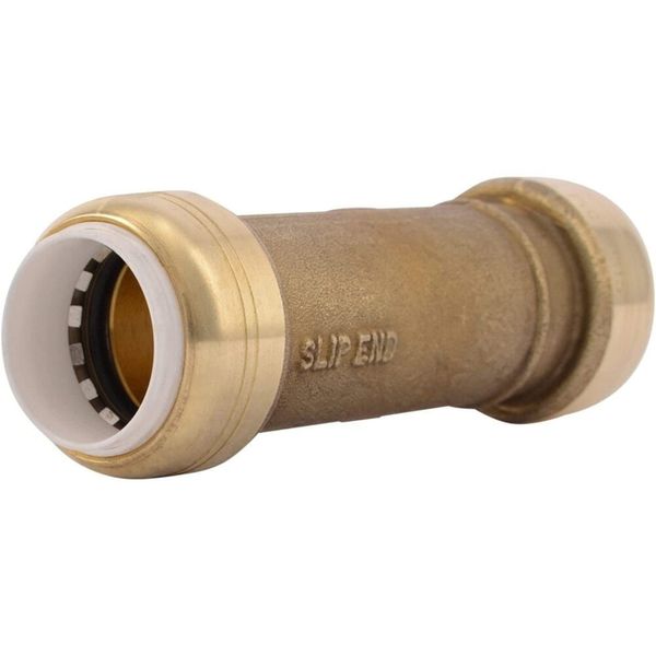 Sharkbite 3/4In Pvc X 3/4In Pvc Brass Slip Coupling