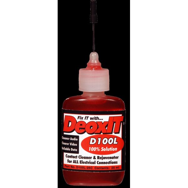 CAIG DeOxIT Liquid D100L-25C 100% solution with needle applicator 