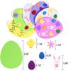 Max Fun 208PCS Easter Foam Stickers Set Easter Eggs Crafts DIY Egg Easter Craft for Kids Easter Decorations Party Favors Supplies (Easter Egg)