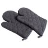 DII Basic Terry Collection 100% Cotton Quilted, Oven Mitt, Mineral Gray, 2 Piece