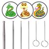 REPTI ZOO Snake Probe Kit 6 Pieces Round Ball Tip Professional Reptiles Snake Sexing Kit Probes Set