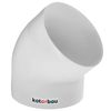 KOTARBAU® Elbow 45° Ventilation Pipe Diameter 125 mm Plastic White