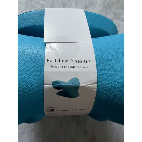 P. HEALTH NECK & SHOULDER RELAXER CHIROPRACTIC MEMORY FOAM PILLOW BLUE