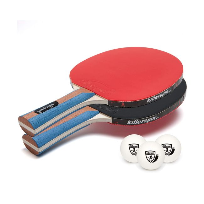 Killerspin Jet Set of 2 Ping Pong Paddles and 3 Table Tennis Balls