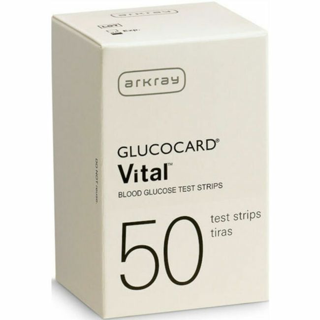 ARKRAY Glucocard Vital Blood Glucose 50 Test Strips