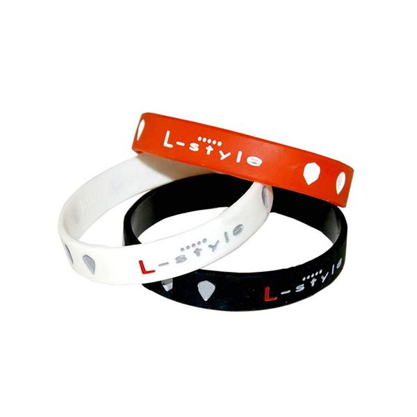 L-style RUBBER WRISTBAND Black
