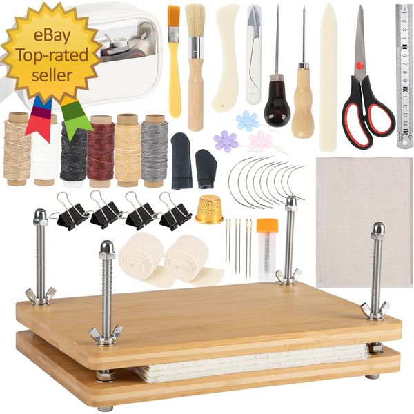 50 Pcs Book Binding Kits Beginners Complete DIY Kit with Tools & Instructions