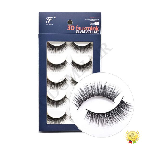 Mink Lashes 3D Natural Long Thick False Eyelashes Makeup Full Volume Fake Lashes