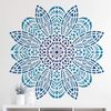 Bloom Mandala Stencil - Reusable Large Circular Pattern Stencil Template