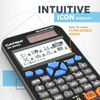 CATIGA SS-991EX Scientific Calculator with Advanced 550 Functions- Solar & Battery Powered, Multi-Function, High School & College Math, Trigonometry, Statistics, Algebra, Durable, Large Display
