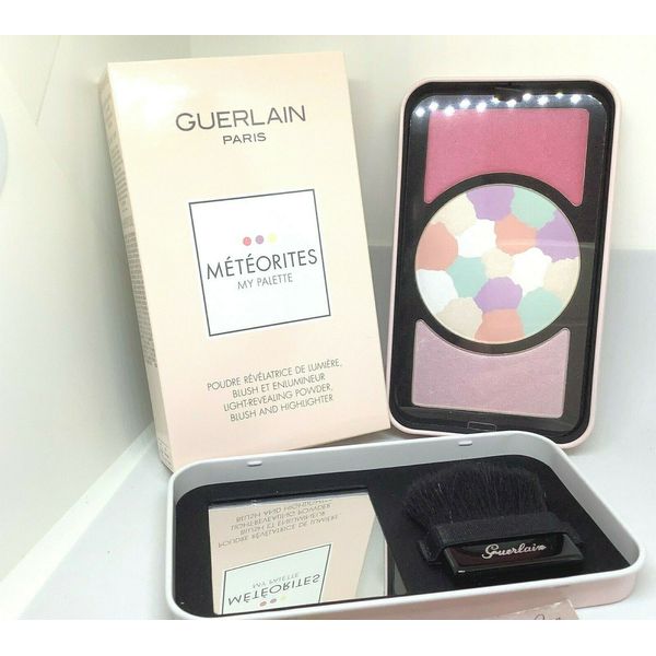 2 X Guerlain METEORITES MY PALETTE #2 CLAIR LIGHT REVEALING POWDER+HIGHLIGHTER