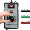 For Router Fan Variable Speed Controller Electric Motor Rheostat AC 120V 15A USA