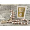 WM Easter Decor -SMALL Good Egg Plaid Bunny Sign Garland Tier Tray 3pc Set