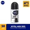 Nivea Men's Sweat Resistant Deodorant Roll-On Black & White Invisible Original 1.7 fl oz (50 ml)
