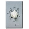 Intermatic FF312H 12-Hour Spring Loaded Wall Timer No Hold - Energy-Saving Universal Compatibility - Automatic Timer with Easy Installation, Brushed Metal Finish