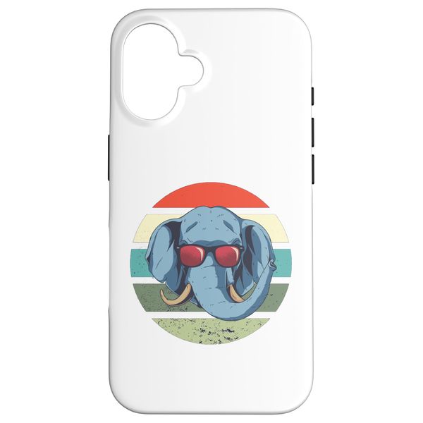 iPhone 16 Elephant sunglasses tusks ears relaxed modern timeless amuse Case