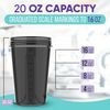 -2 Pack- 20 oz Protein Shaker Bottles for Mixes - 2x Wire Whisk |... 