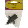 W4 Pole Flanged Foot - Black, 25mm