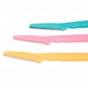 Meiyea 12 Pcs Eyebrow Razor Shaper Trimmers Shavers,Exfoliating Tool for Women and Men (Pink, Yellow, Blue)