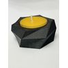 Set Of Three (X3) Black Floating  Tea light Candle Holders