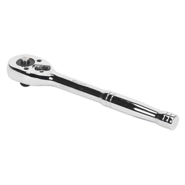 Sealey S0705 Ratchet Wrench with Pear-Head Flip Reverse, 3/8" Square Drive, Silver