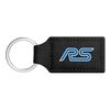 Ford Focus RS Rectangular Black Leather Key Chain