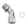 QWORK® Elbow Adapter for Shower Head, Chrome Plated Brass 1/2" Extender Connector