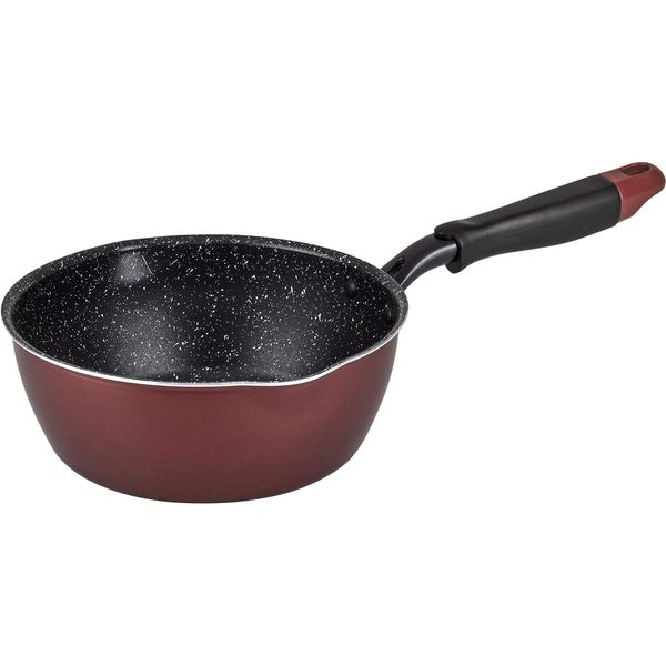 Wahei Freiz Neo RB-1744 Mega Fukka Deep Frying Pan, Like a Pot, 7.9 inches (20 cm), Induction Heat/Gas Compatible, Quick Marble, Fluororesin Treatment to Edges, Bake, Boil, Simmer, Fry