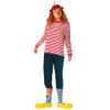 Party Discount Long-Sleeved Striped Shirt Red / White, red/white, M