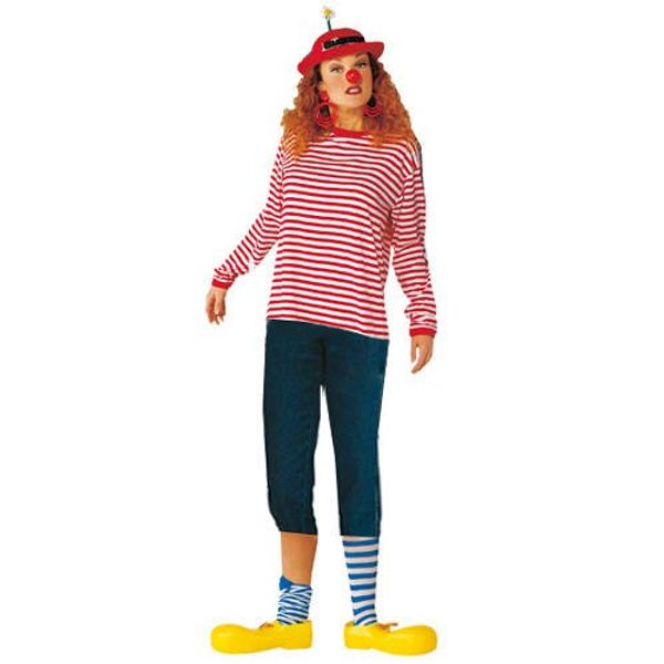 Party Discount Long-Sleeved Striped Shirt Red / White, red/white, M