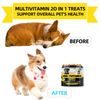 Dog Multivitamin Chewable Vitamins Supplements with Glucosamine 120 Chews