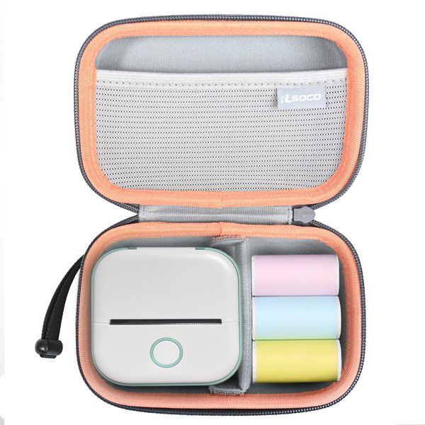 RLSOCO Carrying Case for Memoking/Phomemo/Ponek Print Pods Mini Printer T02 Sticker Printer (Case Only
