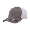 Flexfit Mens Trucker Hat, Dark heather/white, Unit size