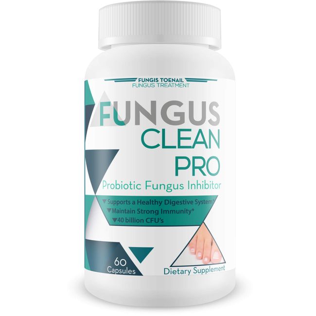 Fungus Clean Pro - Probiotic Fungus Inhibitor - Fight off fungus from the inside out with this powerful fungus defense probiotic - By Fungis Toenail Fungus Treatment - Protect your body from fungus