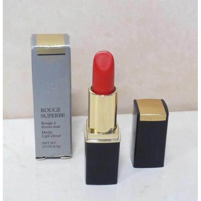 LANCOME ROUGE SUPERBE MATTE LIP COLOR MATTE ORANGE 0.15 OZ BOXED