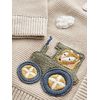 NEXT Strickjacke aus 100% Baumwolle mit Figuren Neutral Train 6-9 Monate