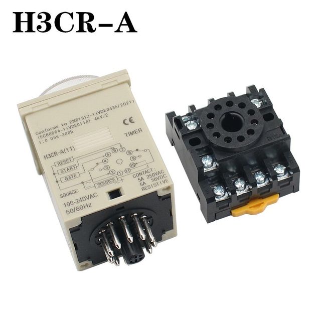 Digital Time Delay Relay, 24V DC/110-240V AC, 8-Pin on Delay Timer Relay